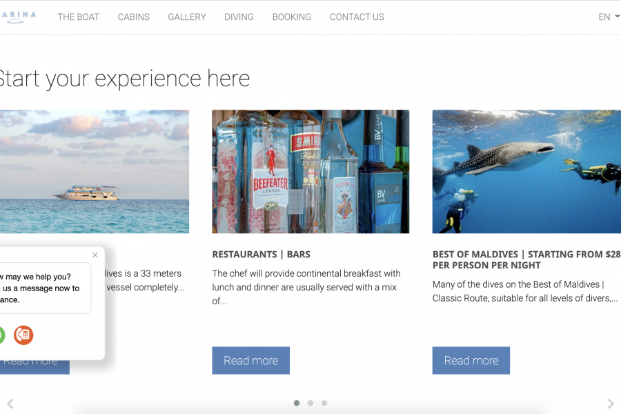 carina maldives website